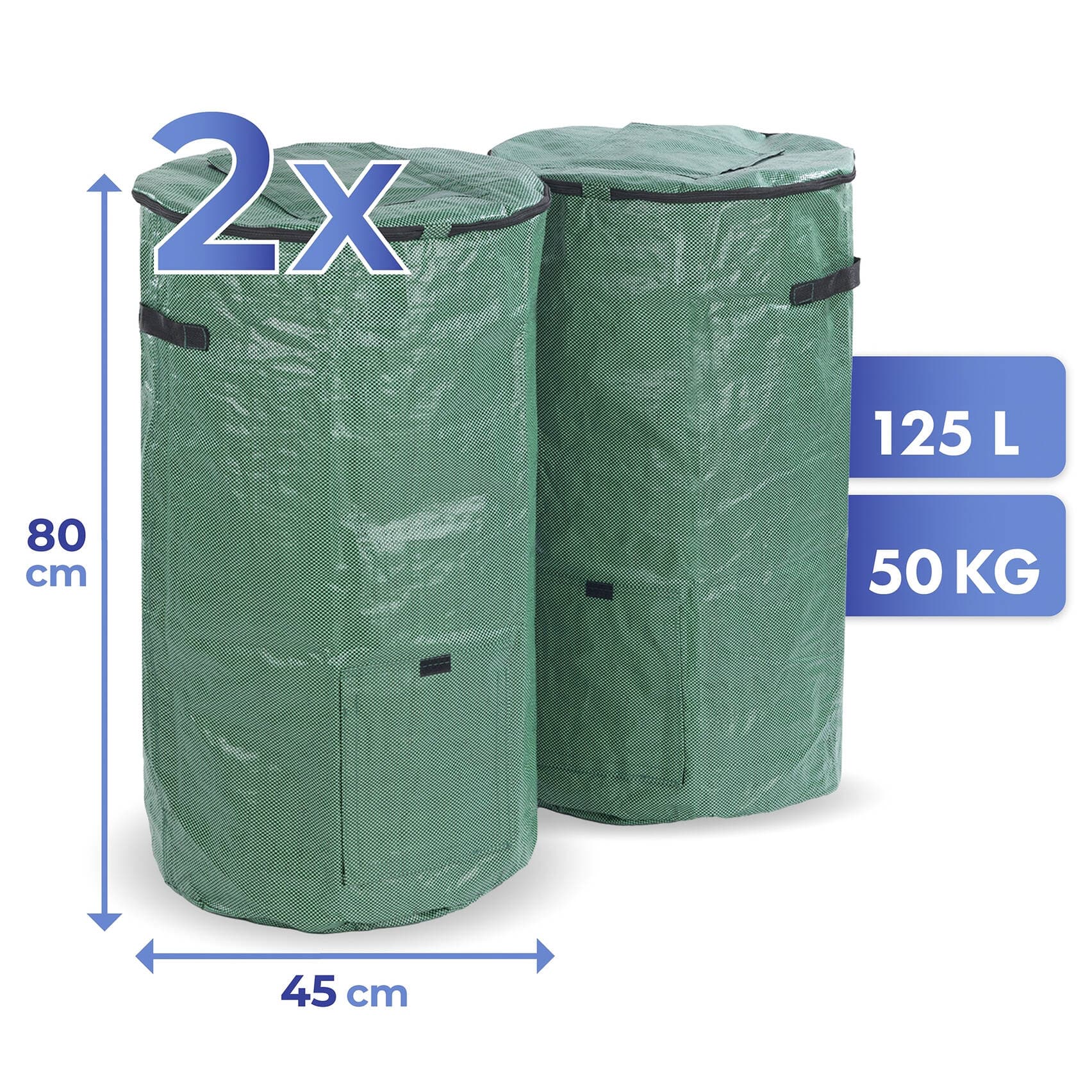 KompoTwist XL - 2x Składany kompostownik ogrodowy