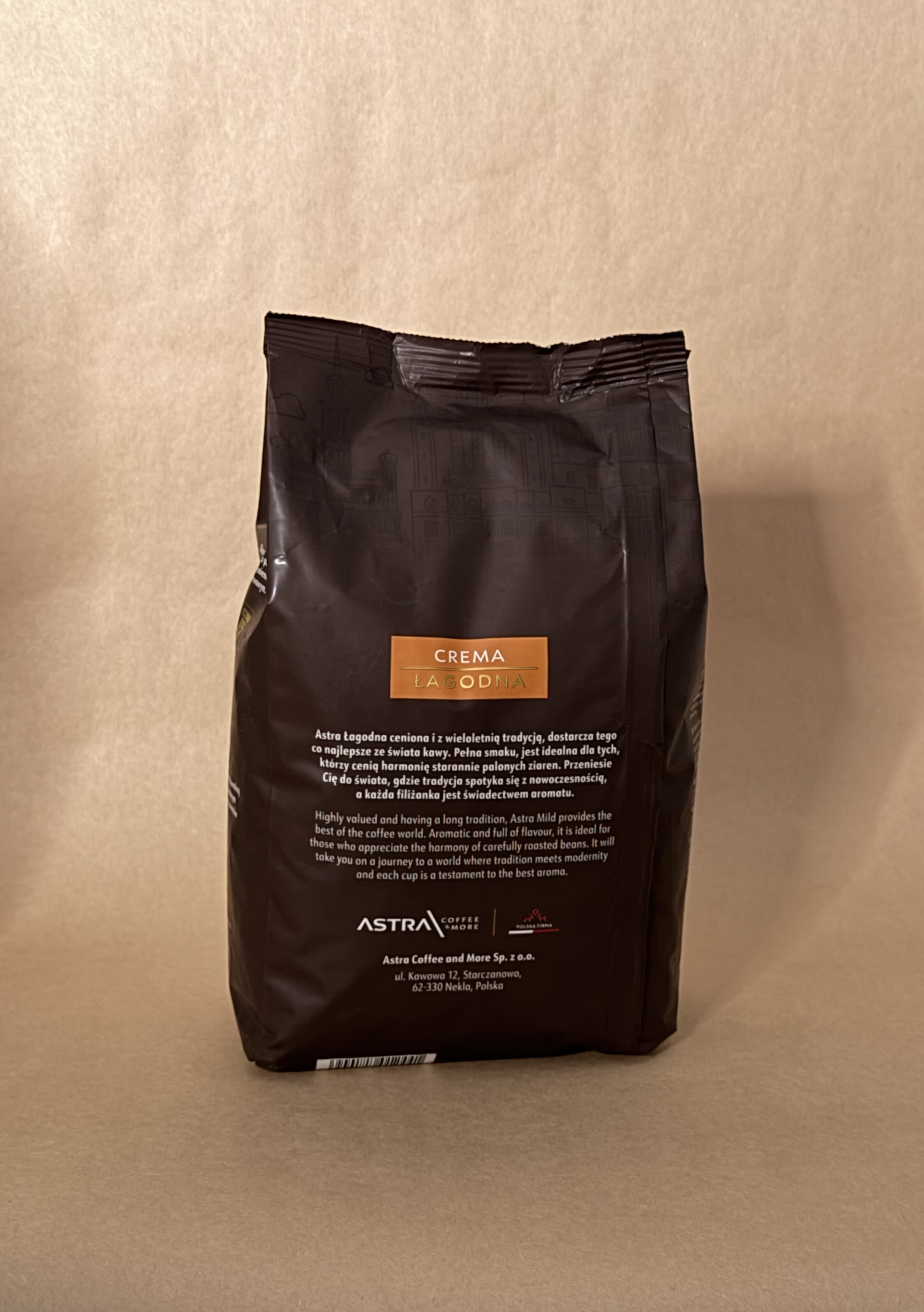 Kawa Astra Łagodna Crema ziarnista 1kg