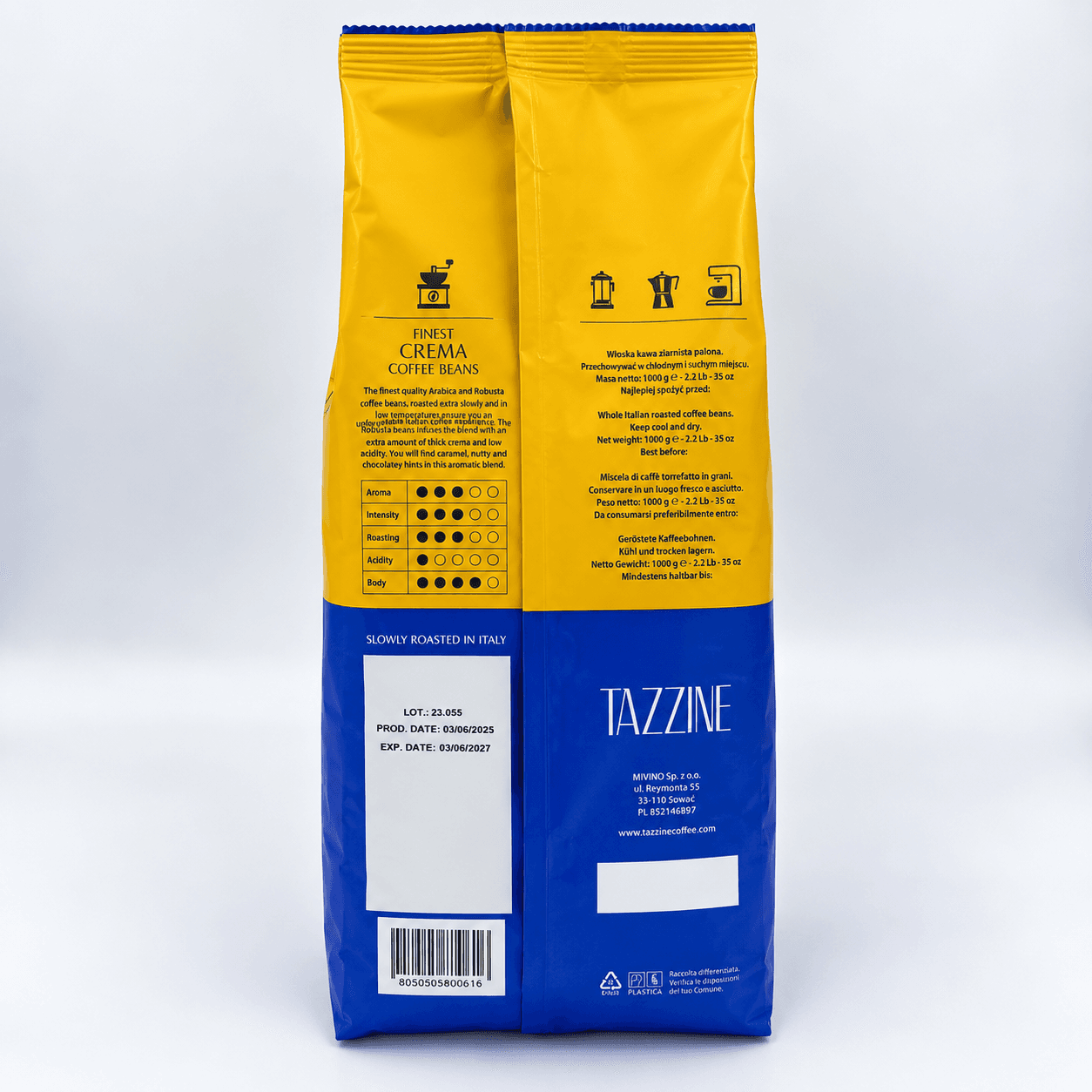 Kawa Ziarnista Tazzine 1kg