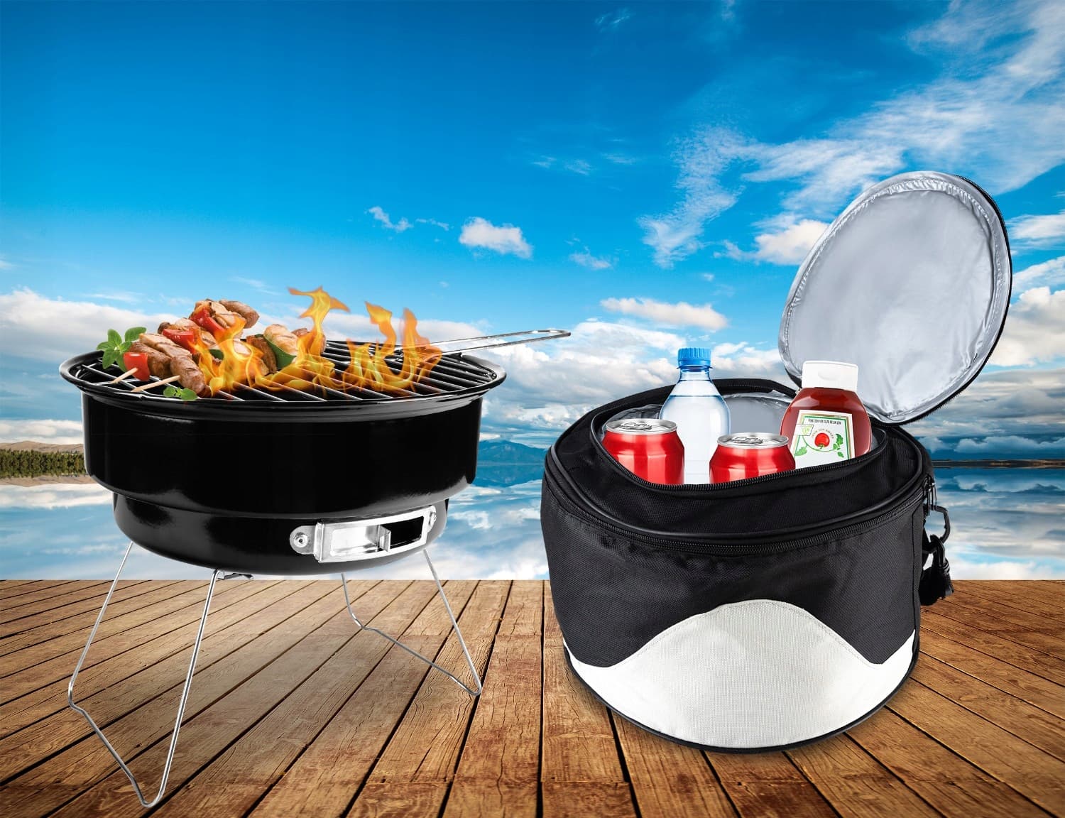 Ognisty kompakt - przenośny grill