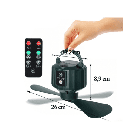 Garden BreezePro 2w1 – Wentylator & Lampa LED na USB