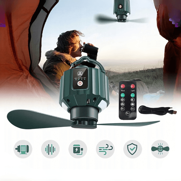 Garden BreezePro 2w1 – Wentylator & Lampa LED na USB