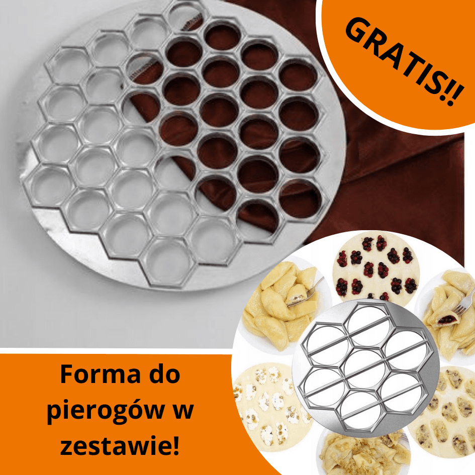 Uszkomat- forma do robienia uszek + forma do pierogów GRATIS